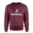 Basic Baseball with Baseball Player Icon on a Sweatshirt with a White Graphic