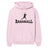 Basic Baseball with Baseball Player Icon on a Hoodie with a Black Graphic