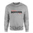 Custom Soccer Mascot and Soccer Player Name on a Sweatshirt with a Black Graphic