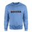 Custom Soccer Mascot and Soccer Player Name on a Sweatshirt with a Black Graphic