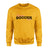 Custom Soccer Mascot and Soccer Player Name on a Sweatshirt with a Black Graphic