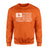 Martial Arts Grandpa Horizontal Flag on a Sweatshirt with a White Graphic