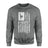 Martial Arts Grandpa Vertical Flag on a Sweatshirt with a White Graphic
