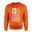 Martial Arts Grandpa Vertical Flag on a Sweatshirt with a White Graphic