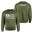 Martial Arts Grandma Horizontal Flag With Martial Artist Name on a Sweatshirt with a White Graphic