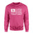 Martial Arts Grandma Horizontal Flag on a Sweatshirt with a White Graphic