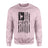 Martial Arts Grandma Vertical Flag on a Sweatshirt with a Black Graphic