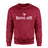 Basic Martial Arts with Martial Artist Icon on a Sweatshirt with a White Graphic