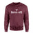 Basic Martial Arts with Martial Artist Icon on a Sweatshirt with a White Graphic