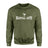 Basic Martial Arts with Martial Artist Icon on a Sweatshirt with a White Graphic