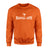 Basic Martial Arts with Martial Artist Icon on a Sweatshirt with a White Graphic
