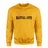 Custom Martial Arts Mascot and Martial Artist Name on a Sweatshirt with a Black Graphic