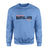 Custom Martial Arts Mascot and Martial Artist Name on a Sweatshirt with a Black Graphic