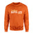 Custom Martial Arts Mascot and Martial Artist Name on a Sweatshirt with a White Graphic