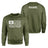 Martial Arts Mom Horizontal Flag With Martial Artist Name on a Sweatshirt with a White Graphic