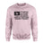 Martial Arts Mom Horizontal Flag on a Sweatshirt with a Black Graphic