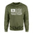 Martial Arts Mom Horizontal Flag on a Sweatshirt with a White Graphic
