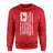 Martial Arts Mom Vertical Flag on a Sweatshirt with a White Graphic