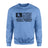 Hockey Grandpa Horizontal Flag on a Sweatshirt with a Black Graphic