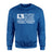 Hockey Grandpa Horizontal Flag on a Sweatshirt with a White Graphic