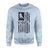 Hockey Grandpa Vertical Flag on a Sweatshirt with a Black Graphic