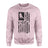 Hockey Grandpa Vertical Flag on a Sweatshirt with a Black Graphic