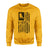 Hockey Grandpa Vertical Flag on a Sweatshirt with a Black Graphic
