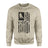 Hockey Grandpa Vertical Flag on a Sweatshirt with a Black Graphic