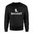 Basic Hockey with Hockey Player Icon on a Sweatshirt with a White Graphic