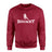 Basic Hockey with Hockey Player Icon on a Sweatshirt with a White Graphic