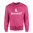 Basic Hockey with Hockey Player Icon on a Sweatshirt with a White Graphic