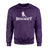 Basic Hockey with Hockey Player Icon on a Sweatshirt with a White Graphic