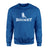Basic Hockey with Hockey Player Icon on a Sweatshirt with a White Graphic