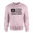 Basketball Grandma Horizontal Flag on a Sweatshirt with a Black Graphic