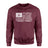 Basketball Grandma Horizontal Flag on a Sweatshirt with a White Graphic