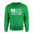 Basketball Grandma Horizontal Flag on a Sweatshirt with a White Graphic