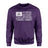 Basketball Grandma Horizontal Flag on a Sweatshirt with a White Graphic