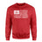 Basketball Grandma Horizontal Flag on a Sweatshirt with a White Graphic