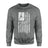 Basketball Grandma Vertical Flag on a Sweatshirt with a White Graphic