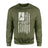 Basketball Grandma Vertical Flag on a Sweatshirt with a White Graphic