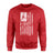 Basketball Grandma Vertical Flag on a Sweatshirt with a White Graphic