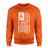 Basketball Grandma Vertical Flag on a Sweatshirt with a White Graphic