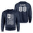 Basketball Grandma Vertical Flag With Basketball Player Name on a Sweatshirt with a White Graphic