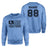Hockey Grandpa Horizontal Flag With Hockey Player Name on a Sweatshirt with a Black Graphic