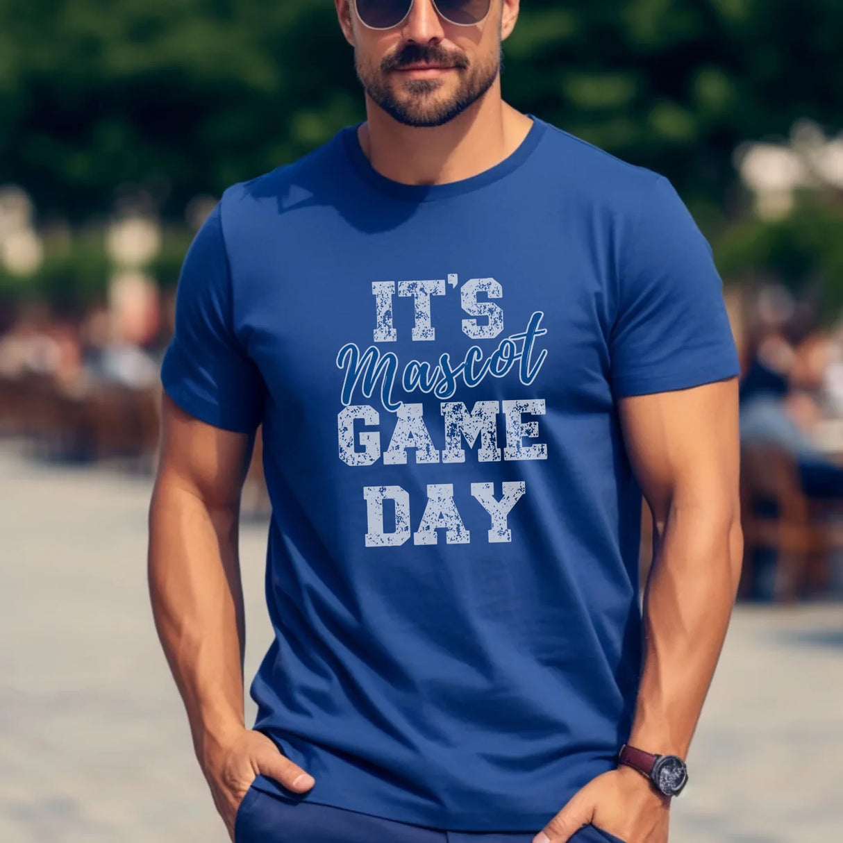 Custom It's Game Day Shirt With Mascot on a Unisex T-Shirt