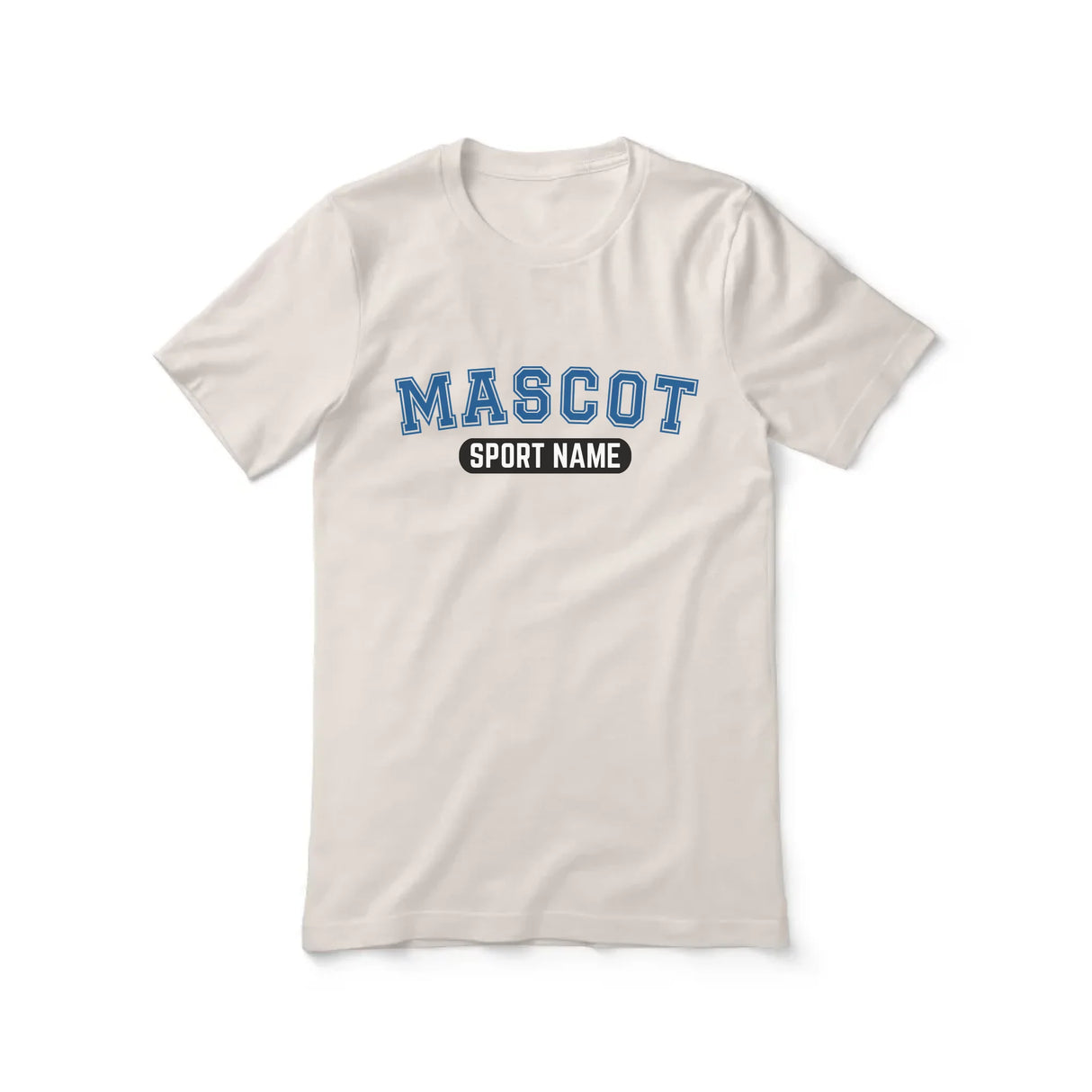 Custom School Spirit Shirt With Mascot and Sport With Classic Design on a Unisex T-Shirt