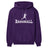 Basic Baseball with Baseball Player Icon on a Hoodie with a White Graphic