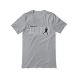 Personalized Baseball Shirt With Modern Bold Design on a Unisex T-Shirt