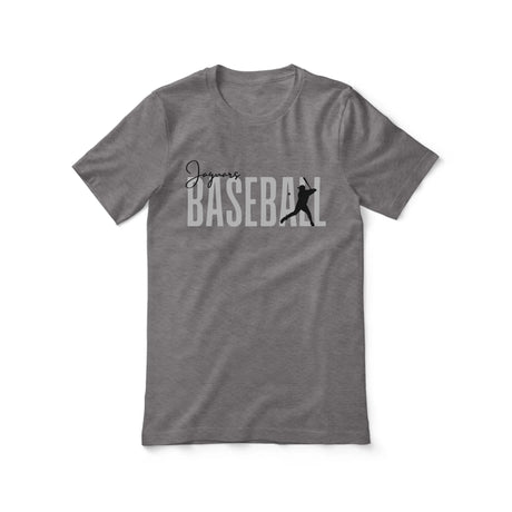 Personalized Baseball Shirt With Modern Bold Design on a Unisex T-Shirt