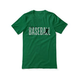 Personalized Baseball Shirt With Modern Bold Design on a Unisex T-Shirt